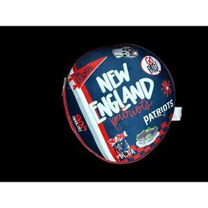New England Patriots Pats NFL Football Plush Squish Pillow Round New with Tag